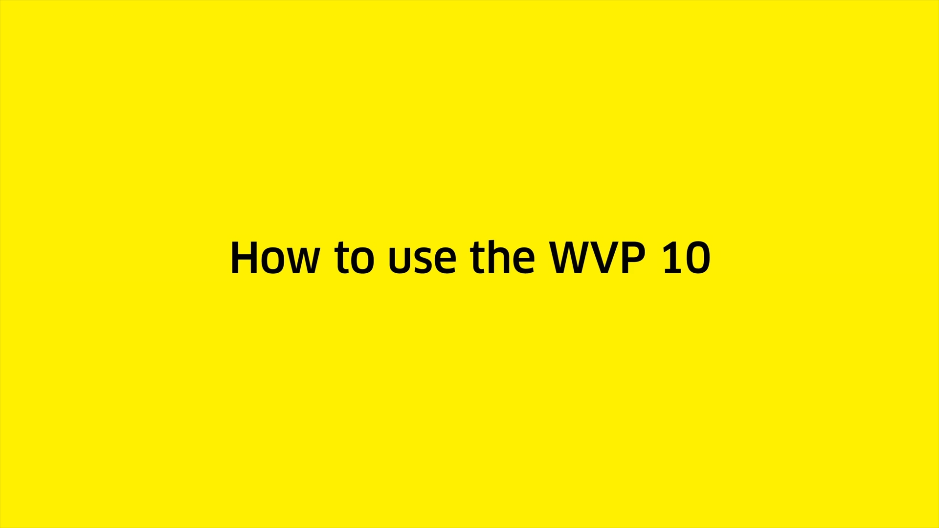 How to use WVP 10